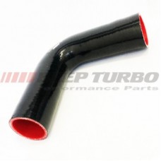 MANGUEIRA SILICONE PRETO 90º X 2"